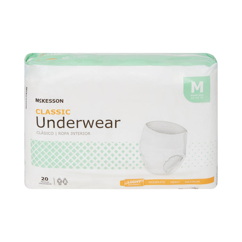 McKesson Classic Light Absorbent Underwear, Medium