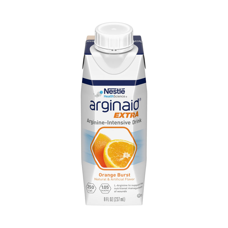 Arginaid Extra® Orange Arginine Supplement, 8-ounce Tetra Brik