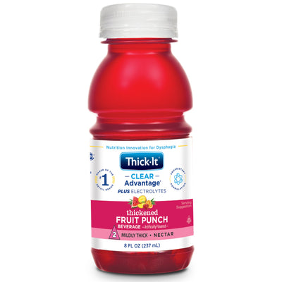 Thick-It® Clear Advantage® Plus Electrolytes Nectar Consistency Fruit Punch Thickened Beverage, 8 oz. Bottle