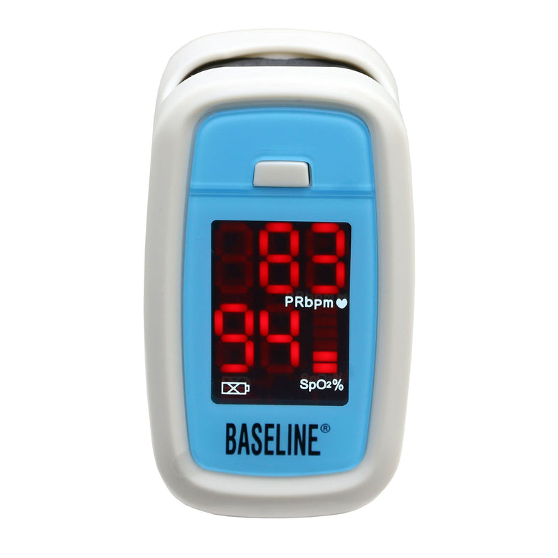FEI Baseline Fingertip Pulse Oximeter, Battery Operated Visible Alarm