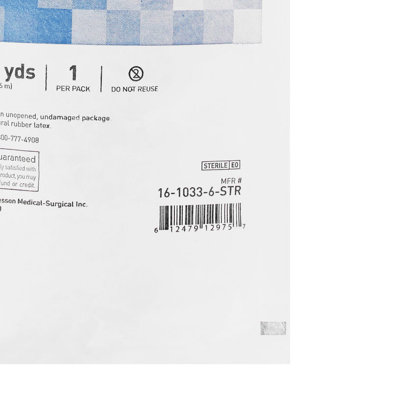 McKesson Hook and Loop Closure Elastic Bandage, 6 Inch x 5 Yard