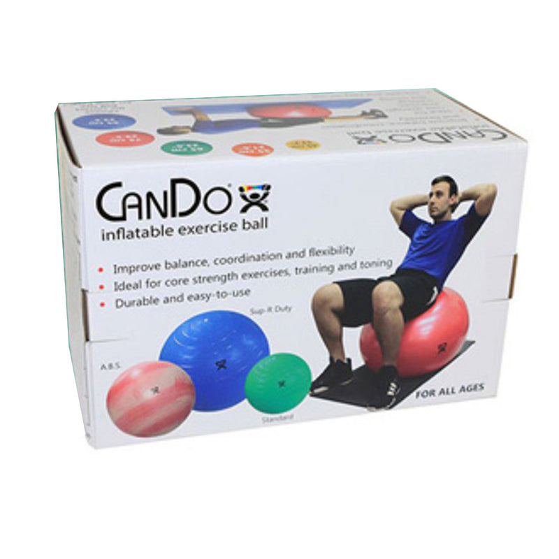 CanDo® Inflatable Exercise Ball Economy Set