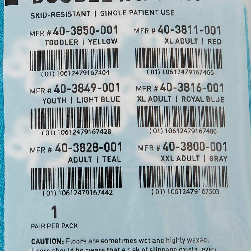 McKesson Terries™ Adult Slipper Socks, Teal