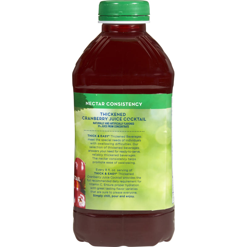 Thick & Easy® Nectar Consistency Cranberry Thickened Beverage, 46 oz. Bottle