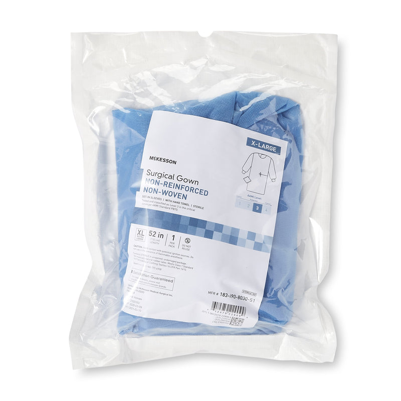McKesson Non-Reinforced Surgical Gown with Towel