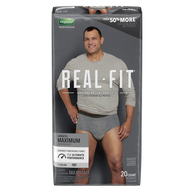 Depend® Real Fit® Maximum Absorbent Underwear, Large / Extra Large