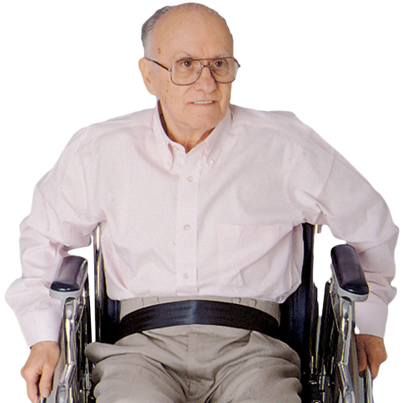SkiL-Care™ Econo-Belt Wheelchair Safety Belt, 2 x 50 in., Black