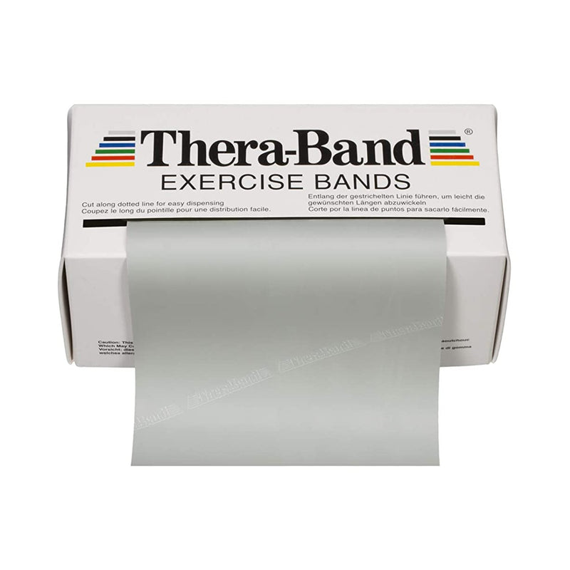 TheraBand® Exercise Resistance Band, Silver, 6 Inch x 6 Yard, 2X-Heavy Resistance