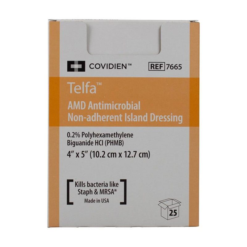 Covidien™ Telfa™ Impregnated Antimicrobial Dressing, 4 x 5 Inch