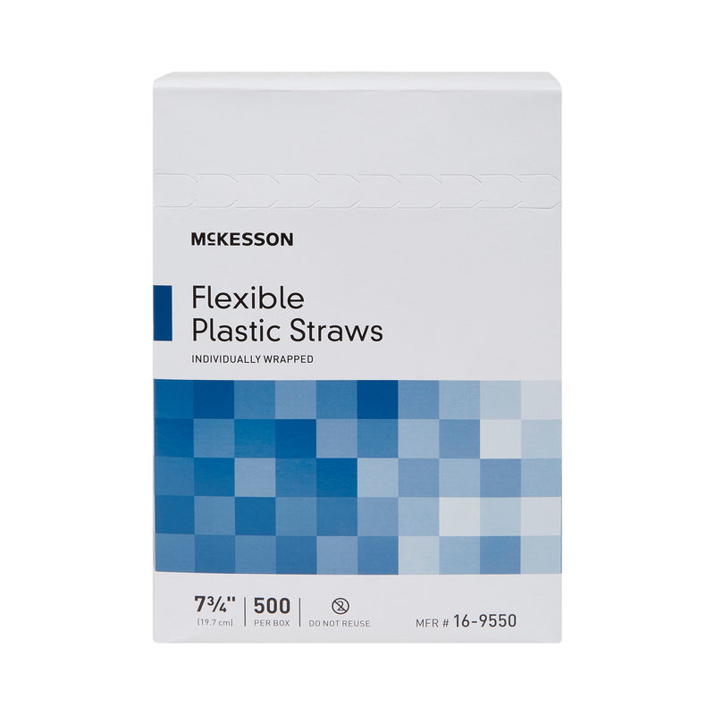 McKesson Flexible Drinking Straw, 500 per Box