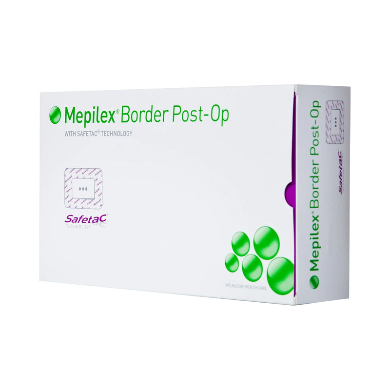 Mepilex® Border Post-Op Adhesive with Border Foam Dressing, 4 x 6 Inch
