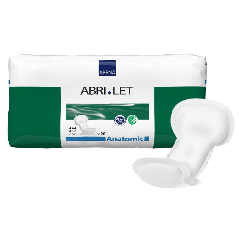 Abri-Let Anatomic Incontinence Liner, 8 x 17 Inch
