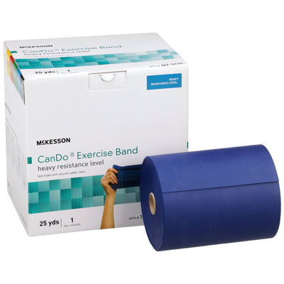 McKesson Exercise Resistance Band, Blue, 5 Inch x 25 Yard, Heavy Resistance