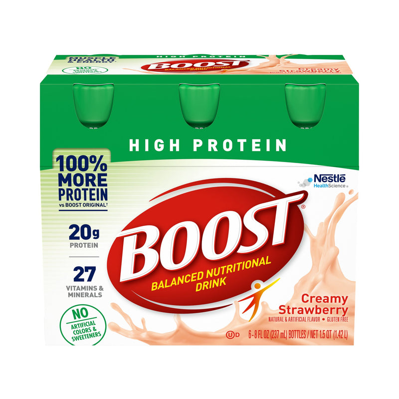 Boost® High Protein Strawberry Oral Supplement, 8 oz. Bottle