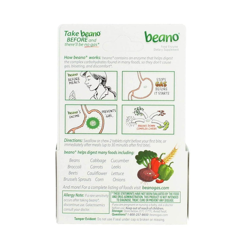 Beano® Alpha-Galactosidase Enzyme Gas Relief