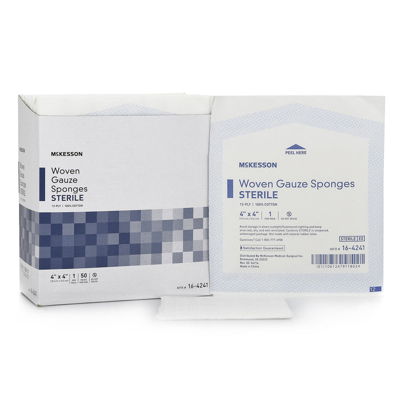 McKesson Sterile Gauze Sponge, 4 x 4 Inch