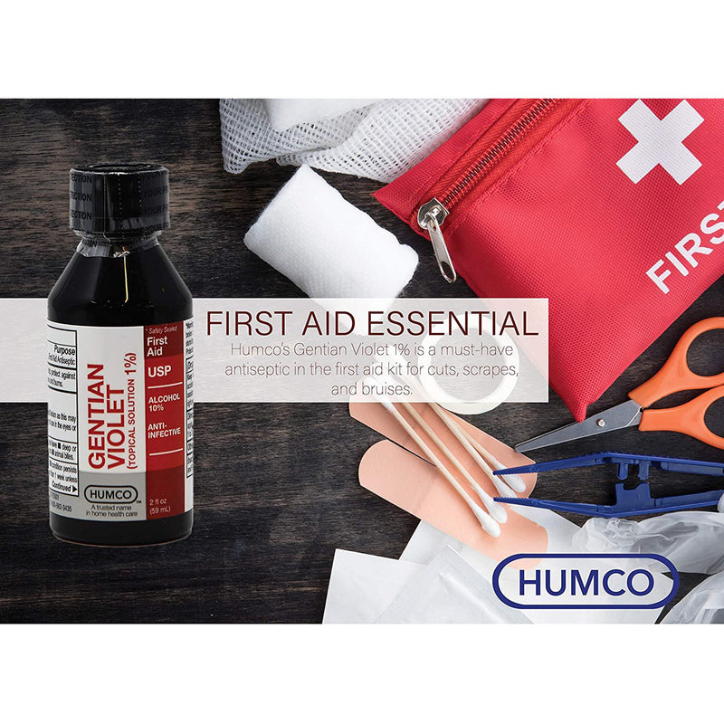 Humco Gentian Violet First Aid Antibiotic, 2 oz. Bottle