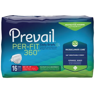 Prevail® Per-Fit 360°™ Maximum Plus Incontinence Brief, Medium