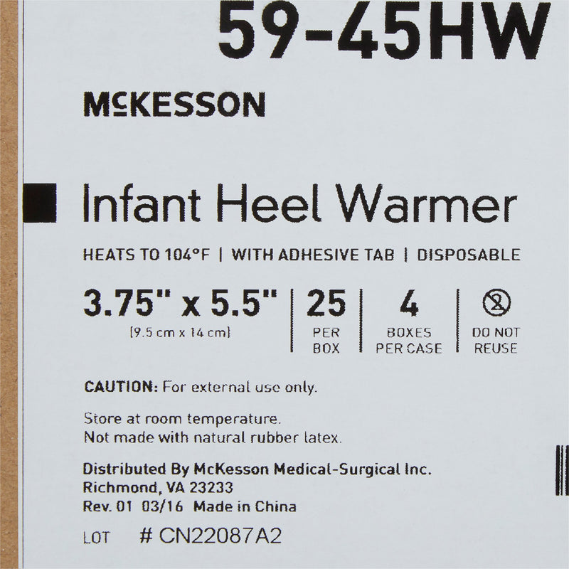 McKesson Infant Heel Warmer, 3¾ x 5½ Inch