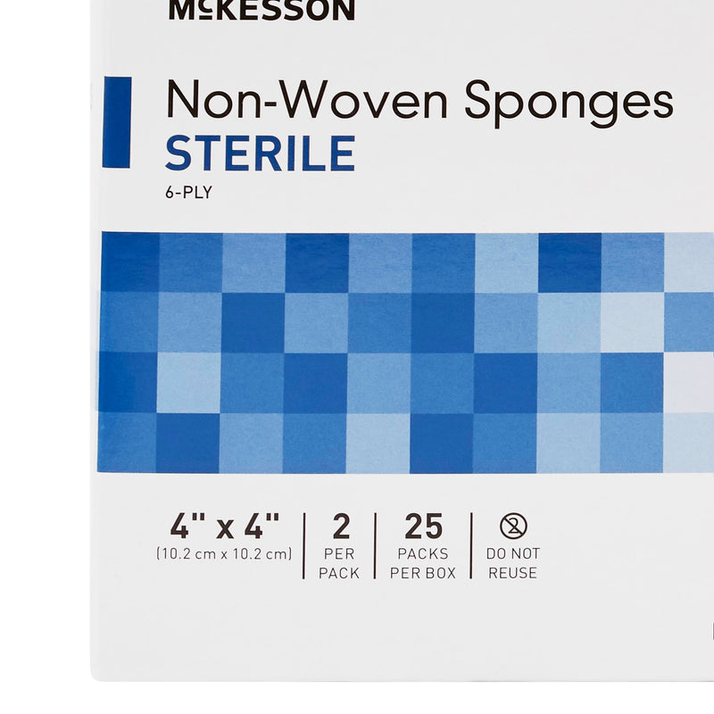 McKesson Sterile Nonwoven Sponge, 4 x 4 Inch