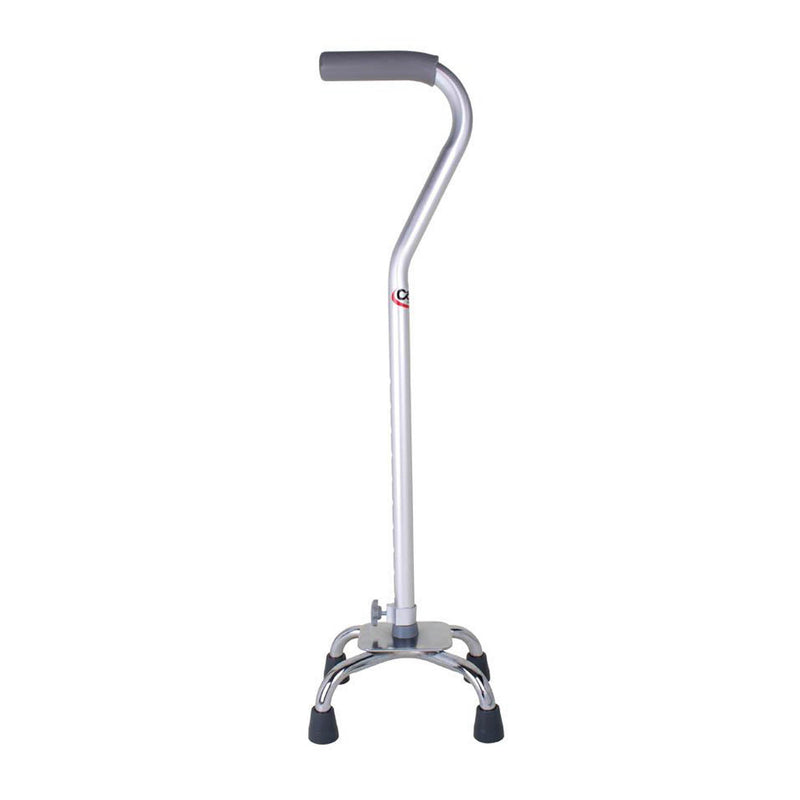 Carex Offset Cane, Aluminum, 28 to 37 Inch Height, Silver