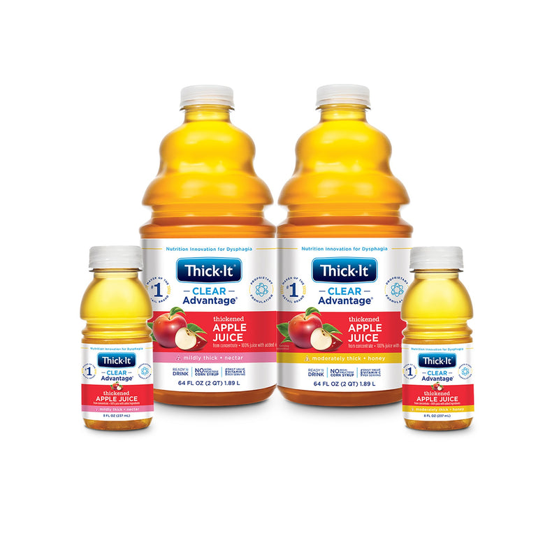 Thick-It® Clear Advantage® Honey Consistency Apple Thickened Beverage, 8 oz. Bottle