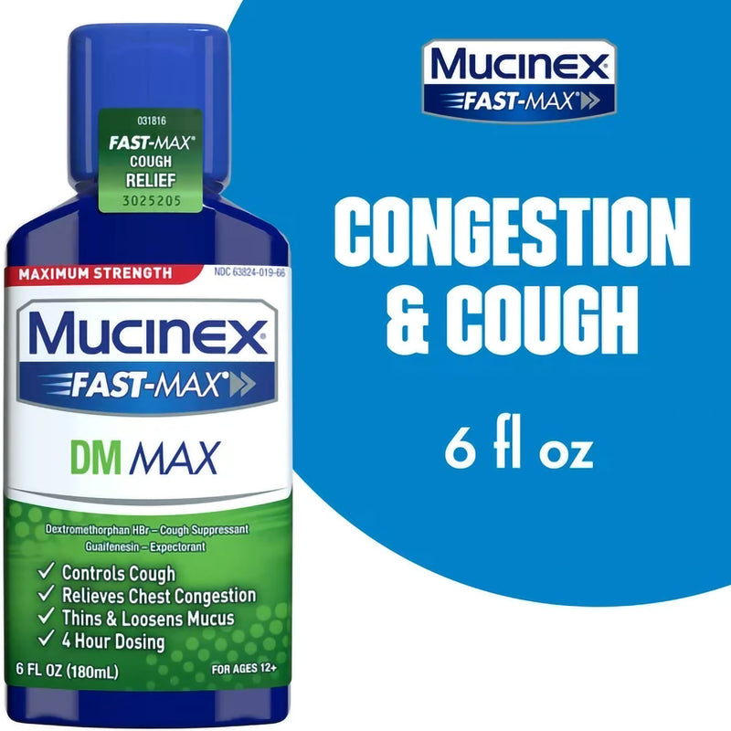 Mucinex® Fast-Max™ DM Max Guaifenesin / Dextromethorphan Cold and Cough Relief