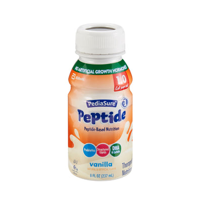 PediaSure® Peptide 1.0 Cal Vanilla Pediatric Oral Supplement / Tube Feeding Formula, 8 oz. Bottle