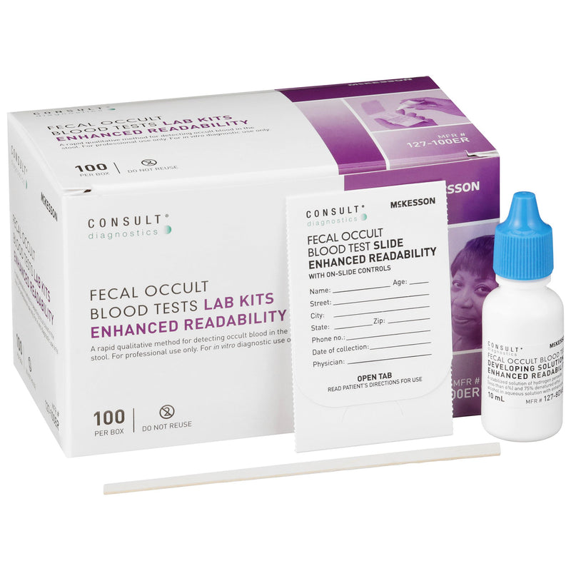 McKesson Consult™ Fecal Occult Blood Test Colorectal Cancer Screening Rapid Test Kit