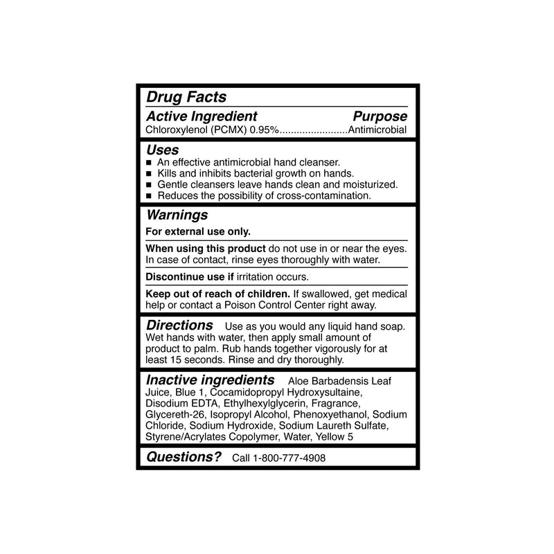 McKesson Antimicrobial Lotion Soap, Herbal Scent, 800 mL, Dispenser Refill Bag, Green, 0.95% Strength