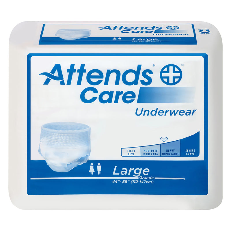 Attends® Care Adult Moderate Absorbent Underwear, Large, White