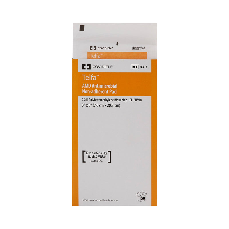 Telfa™ Impregnated Antimicrobial Dressing, 3 x 8 Inch