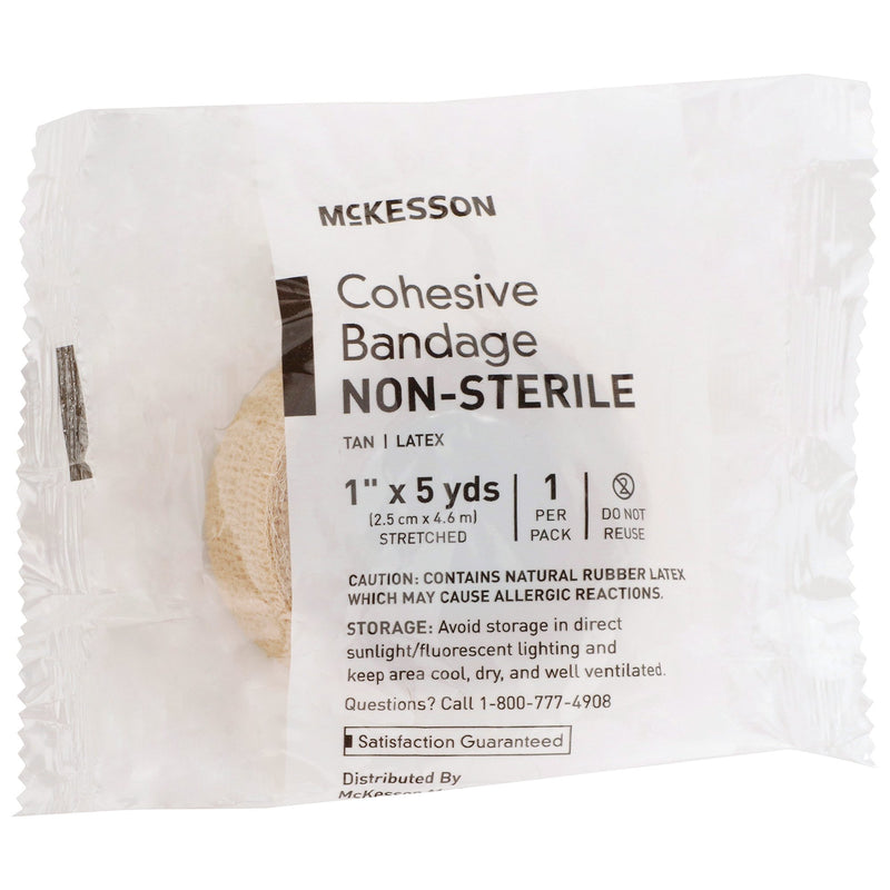 McKesson Self-adherent Closure Cohesive Bandage, 1 Inch x 5 Yard