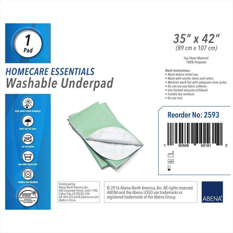 Abena® Homecare Essentials Washable Underpad, 35 x 42 Inch