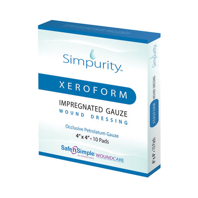 Simpurity™ XeroForm Impregnated Dressing, 4 x 4 Inch