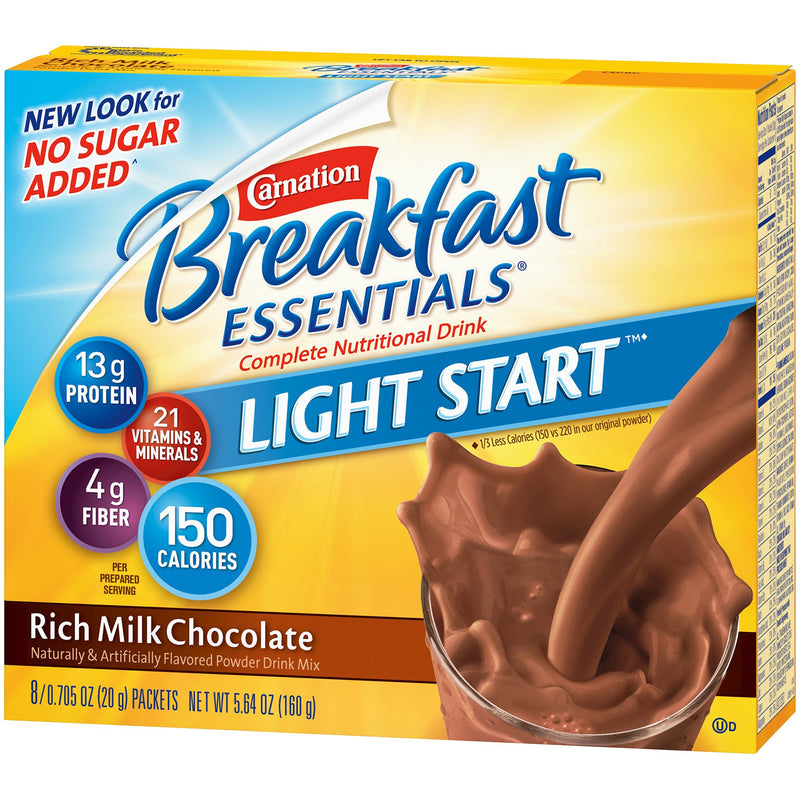 Carnation Breakfast Essentials® Light Start Chocolate Oral Supplement, 20 Gram Packet