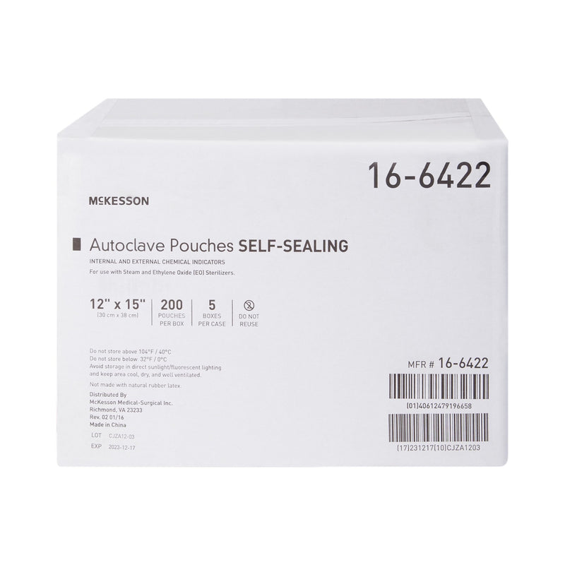 McKesson Sterilization Pouch, 12 x 15 Inch