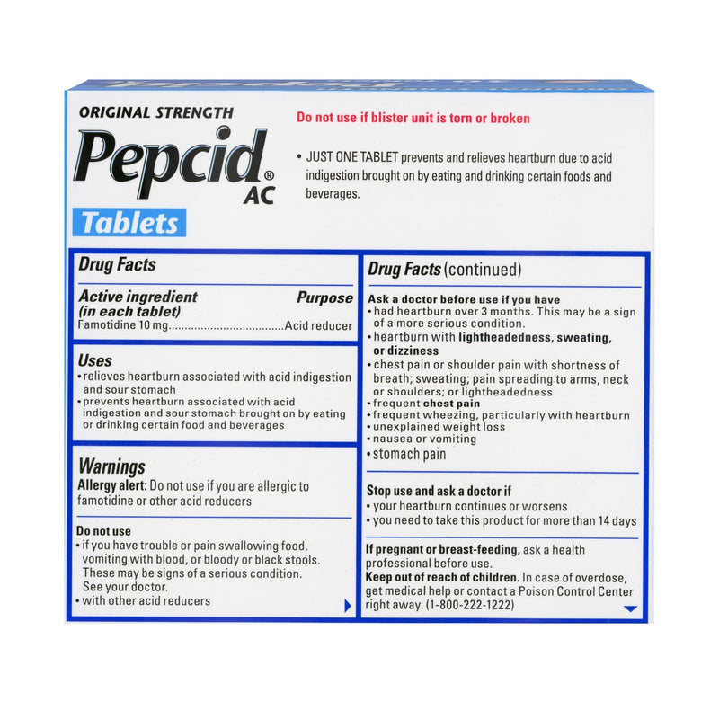 Pepcid® AC Famotidine Antacid
