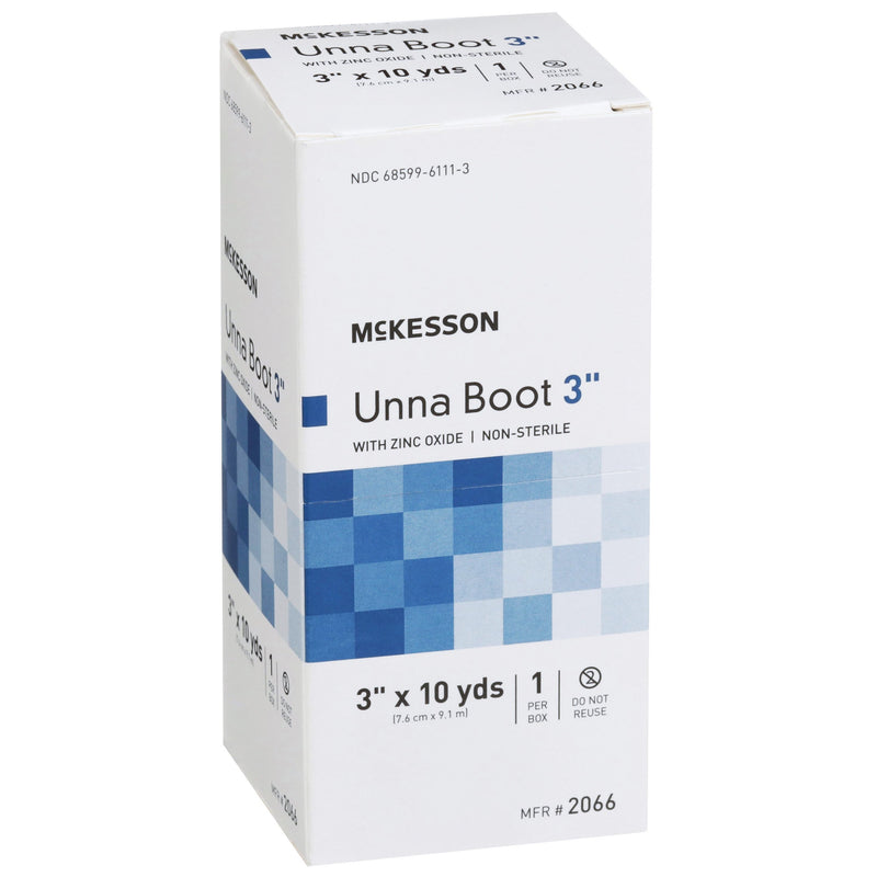 McKesson Unna Boot with Zinc Oxide, 3 Inch x 10 Yard