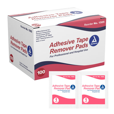 dynarex® Adhesive Remover, 32.5 x 68 mm Wipe