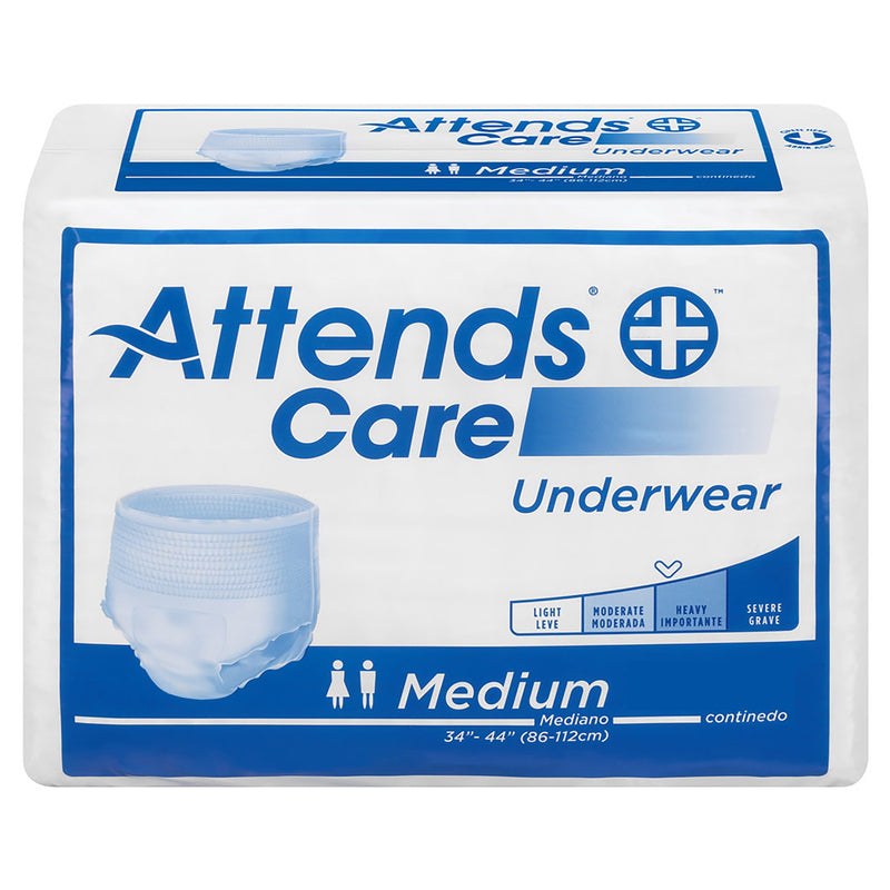 Attends® Care Adult Moderate Absorbent Underwear, Medium, White