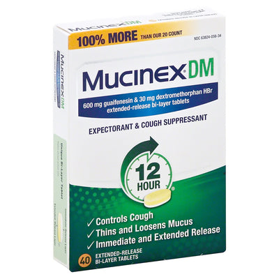 Mucinex® DM Guaifenesin / Dextromethorphan Cold and Cough Relief