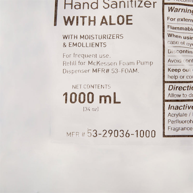 McKesson Foaming Hand Sanitizer with Aloe 1000 mL