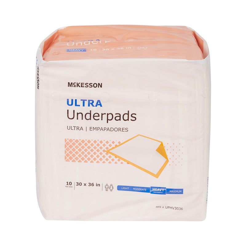 McKesson Ultra Heavy Absorbency Underpad, 30 x 36 Inch