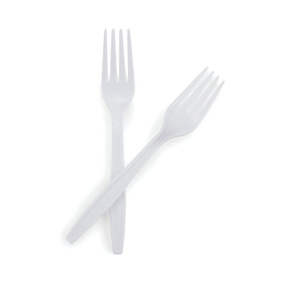 McKesson Polypropylene Fork, White