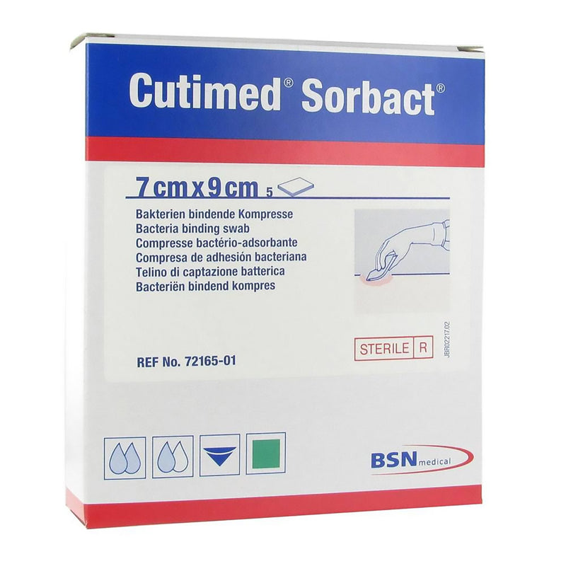 Cutimed® Sorbact® Impregnated Dressing, 2¾ x 3½ Inch