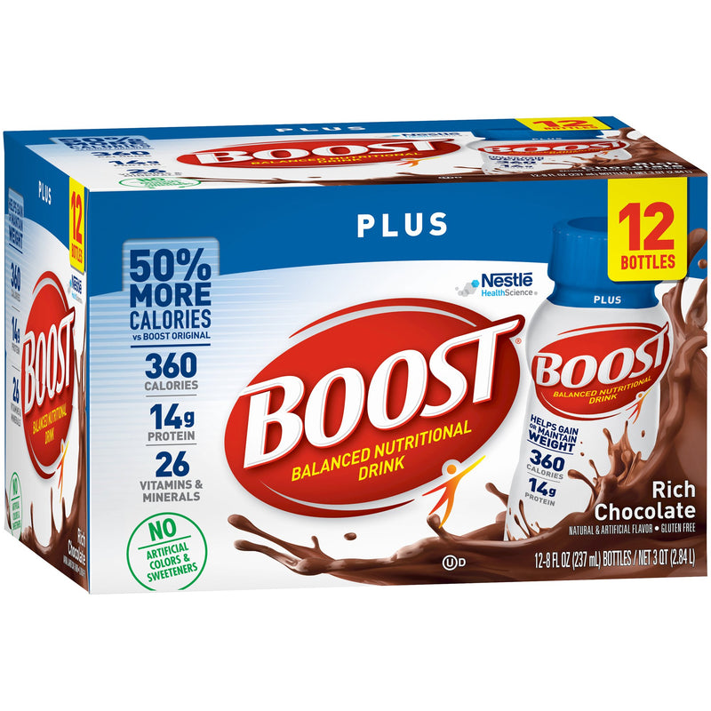 Boost® Plus Chocolate Oral Supplement, 8 oz. Bottle