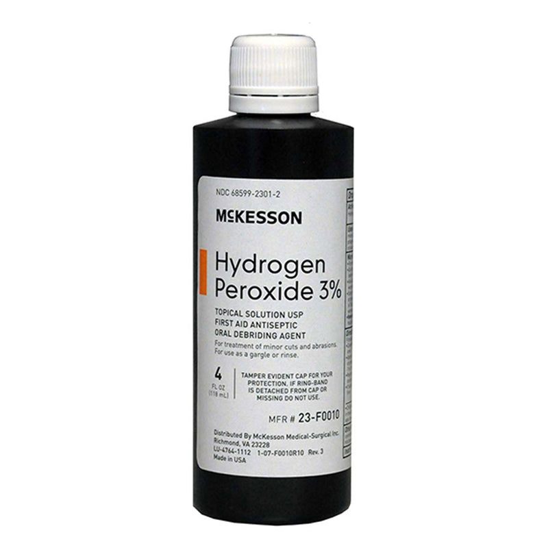 McKesson Hydrogen Peroxide Antiseptic, 4 oz. Bottle
