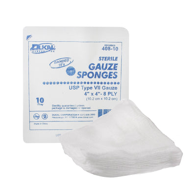 Dukal™ Sterile USP Type VII Gauze Sponge, 4 x 4 Inch