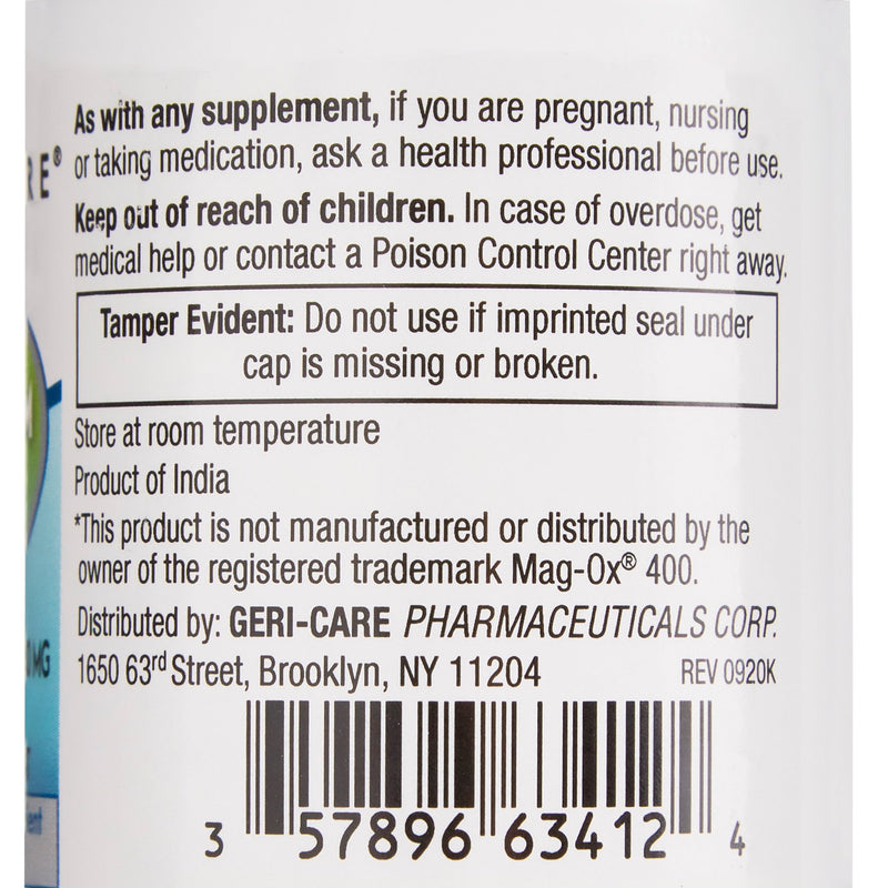 Geri-Care® Magnesium Oxide Mineral Supplement